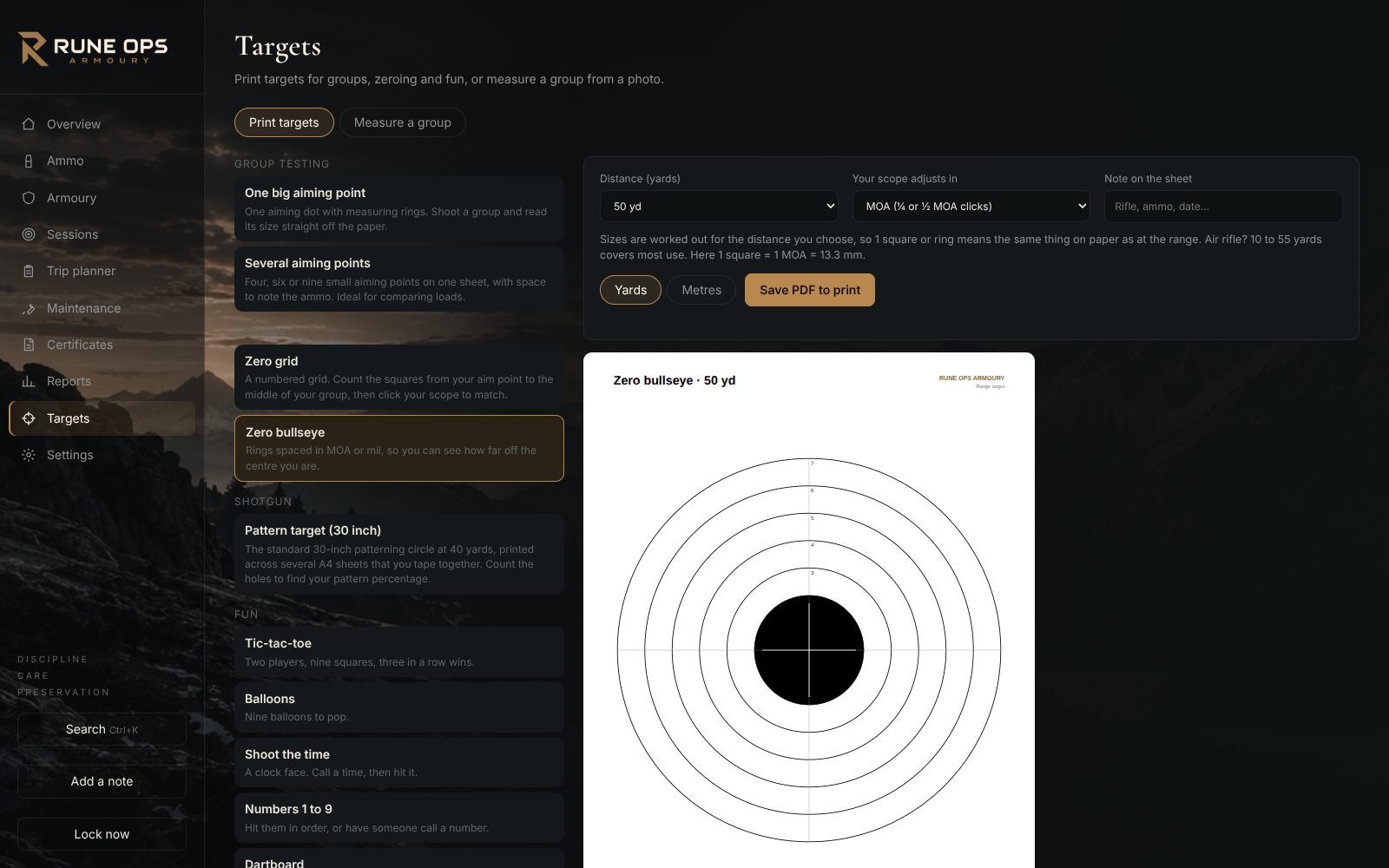 Print your own targets